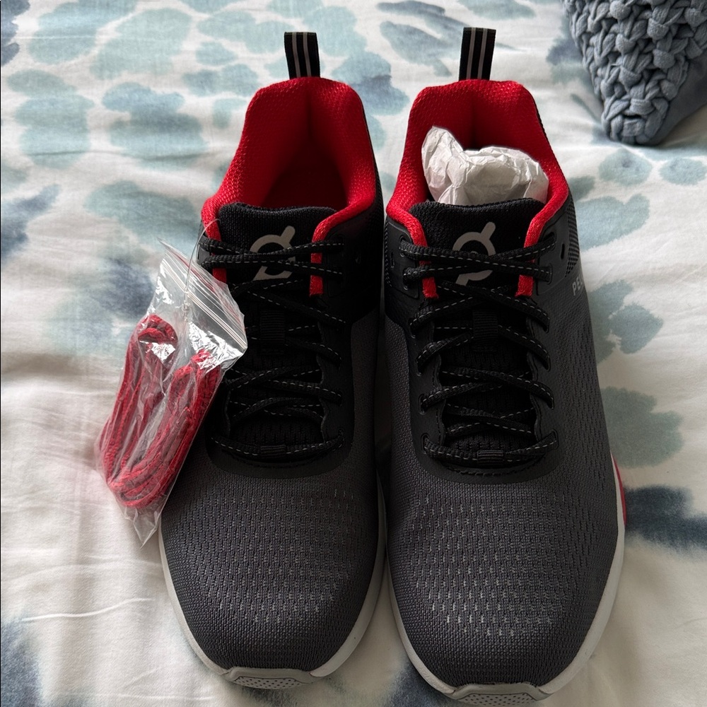 Peloton Black and Red Men's Sneakers